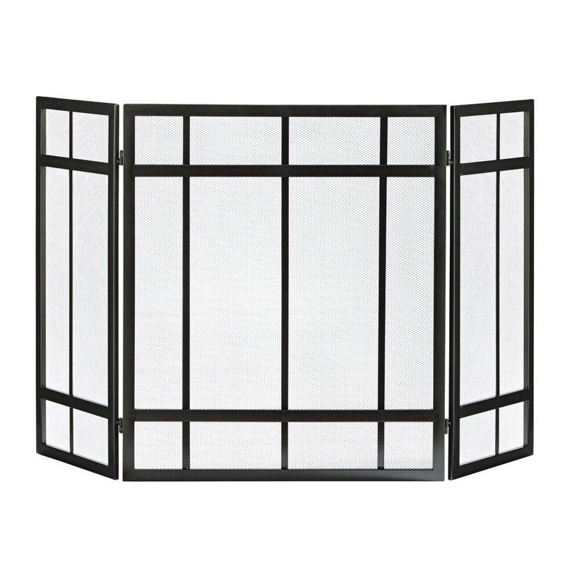 Pleasant Hearth Pleasant Hearth Mission Style 3Panel Fireplace Screen 