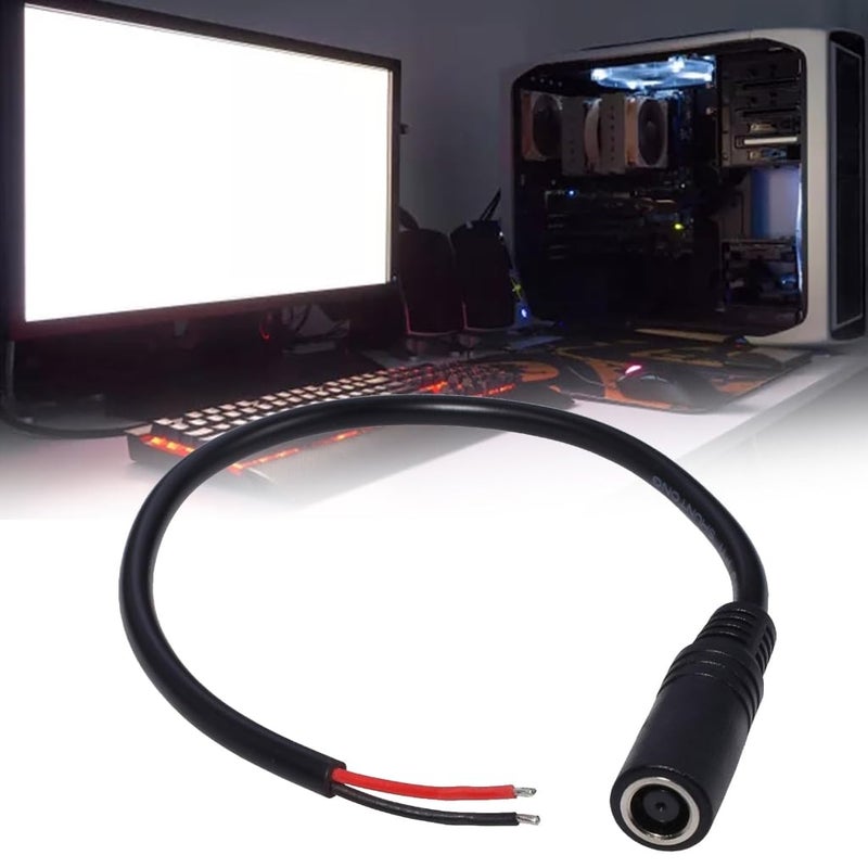 DC7.4x5.0mm Female to 2Pin Power Cable 18AWG 2x0.75mm² Power Wires for Laptop Supports up to 120W - Image 2