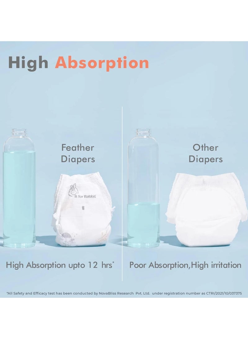 R for Rabbit XL Size Premium Feather Diaper for Baby 12 to 17 kg 70 Pack Offer - Image 5