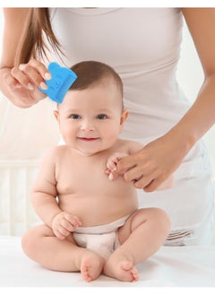 joybuy 3 Pcs Baby Comb Baby Cradle Cap Comb Baby Hair Brush Toddler Comb Toddler Hair Brush Newborn Baby Bath Essentials (Blue)  - Image 5