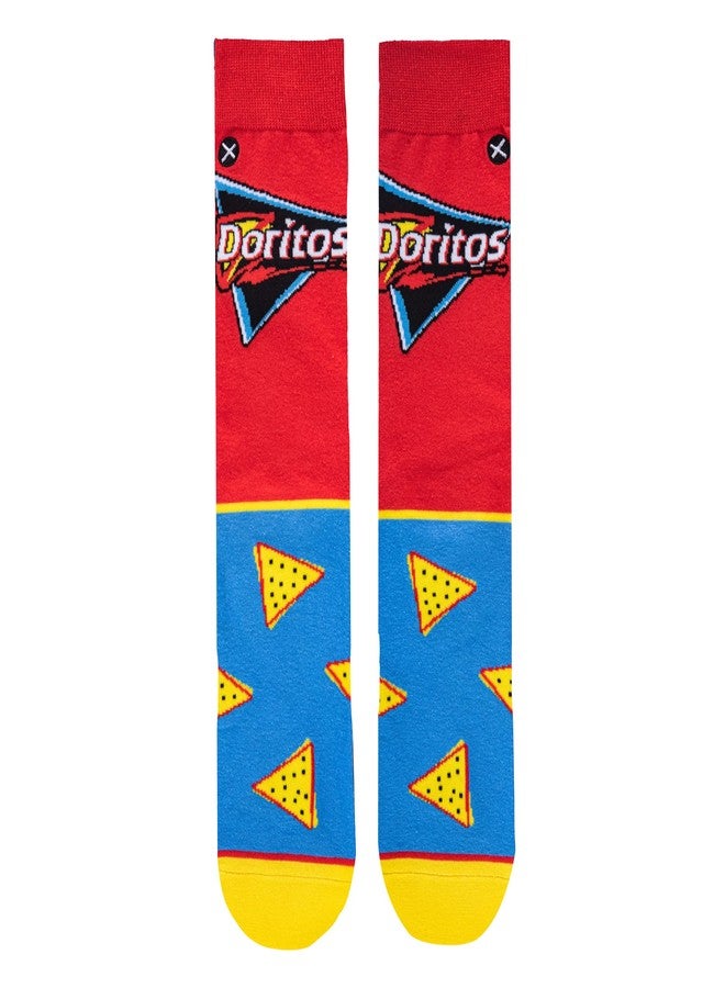 Odd Sox, Doritos Nacho Cheese Snack, Crew Socks for Men & Women, Large - Image 5