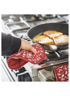 erorex Pot holder, patterned/red, 19x19 cm  - Image 5