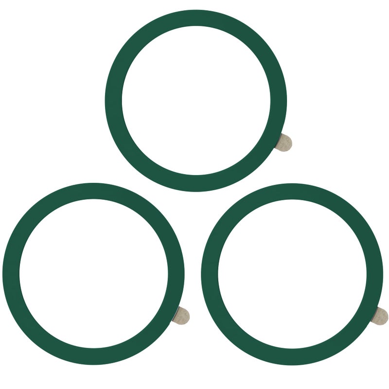 TENOC Universal Metal Ring Sticker for Magnetic Charger Compatible with iPhone/Samsung/Android All Cellphones, Magnetic Mount/Phone Holder Conversion Accessories, 3Pcs, Green - Image 1