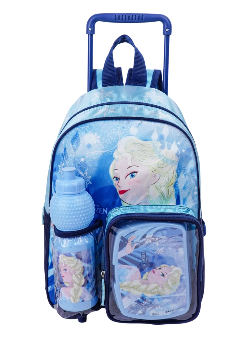 Disney Disney Frozen Snow Queen Trolley 3 In 1 Set 13" I Trolley I Water Bottle I Lunch Box