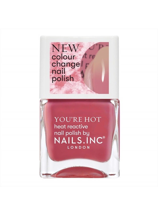 Nails Inc Thermochromic Polish HEAT REACTIVE ~ HOT INTENTIONS - Image 1