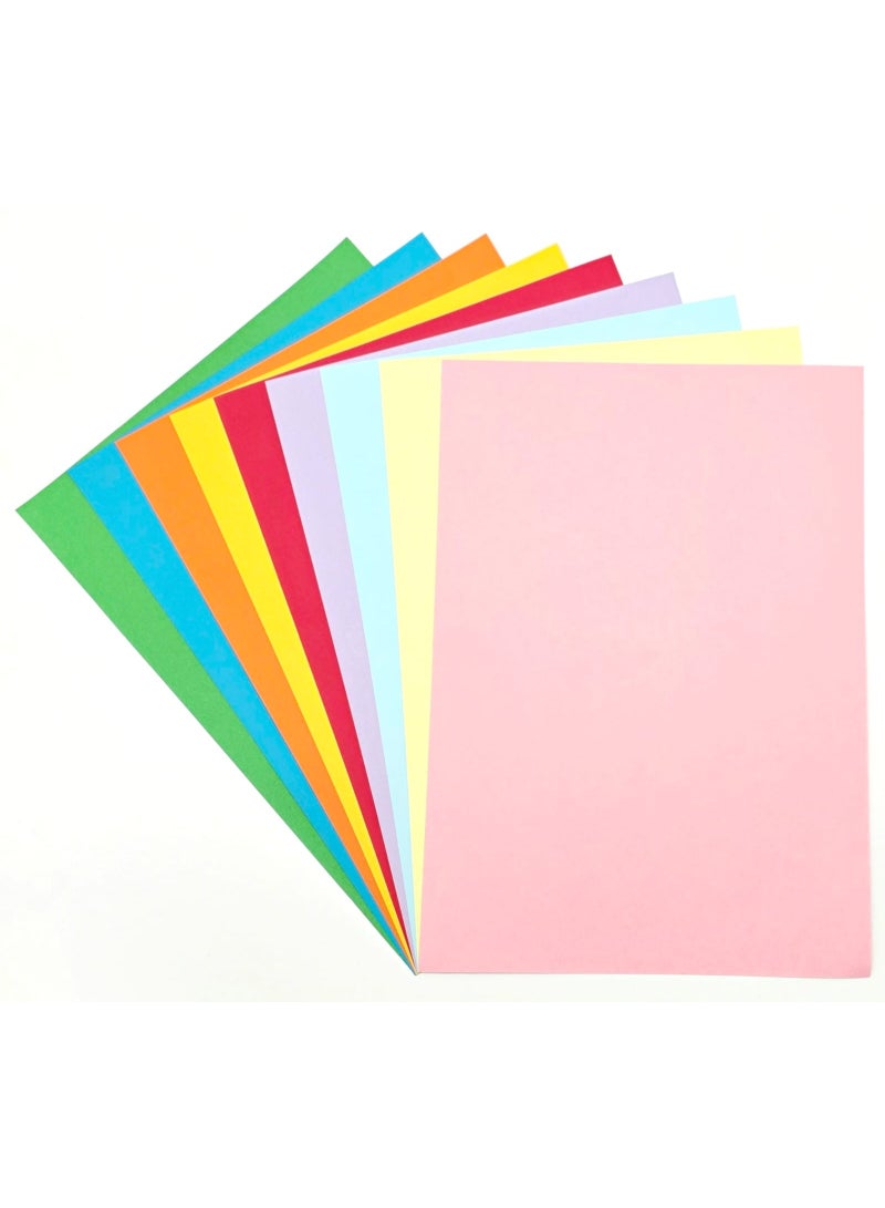 Solo 250 Sheets Colored Paper, A4 80gsm Color Paper sheets for Decorating Drawing Origami DIY Arts and Crafts - 10 Assorted Colors, 29.7 cm x 21 cm - Image 2