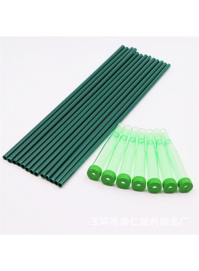 Generic Floral Water Tubes for Flower Arrangements,Green Floral Tubes Water Tubes for Flowers Plastic Flower Tubes for Fresh Flowers with Rubber Cap for Flower Stem Arrangements Supplies, Fres  - Image 3