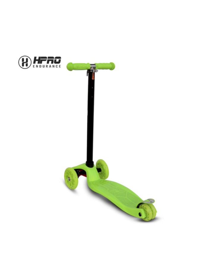 H PRO Pro Adjustable 3 Wheel Scooter | Unisex Skateboard Scooter For Kids-Green - Image 2