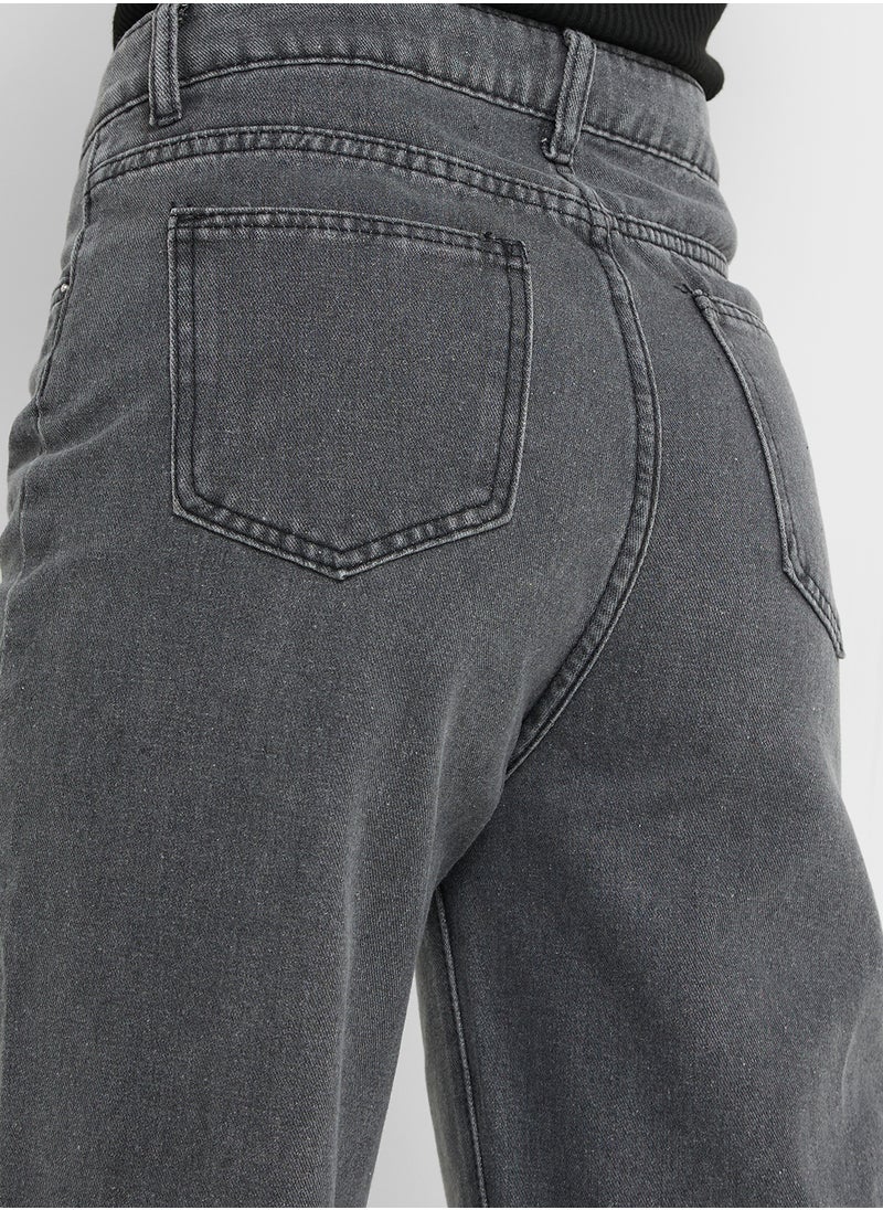 Ginger High Rise Straight Fit Vintage Jeans  - Image 5