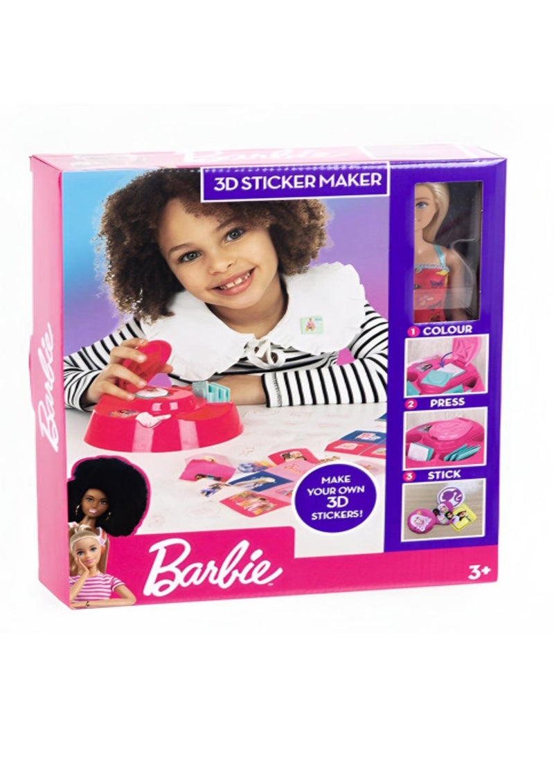 Barbie Barbie - 3D Sticker Maker Including Barbie Doll  - Image 1