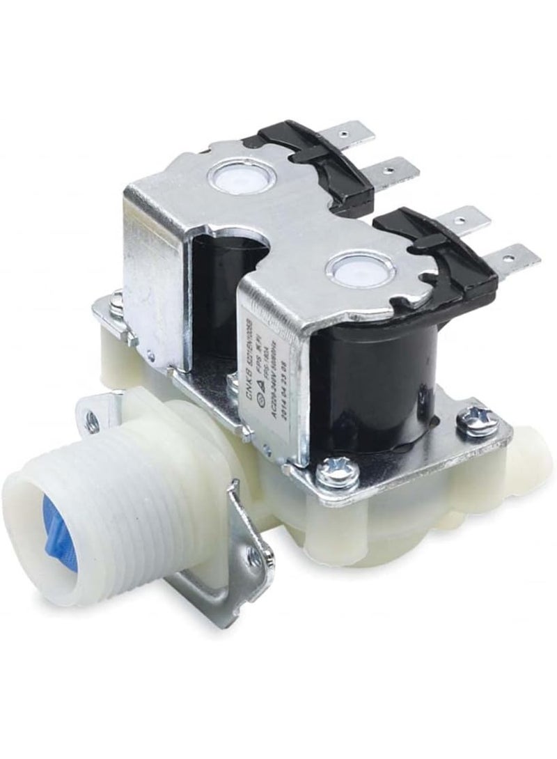 Genuine SPARES - Water Inlet/Feed Valve AC 220V Water Inlet Valve-2 Way Suitable for IFB/Samsung/LG Washing Machines - Image 1