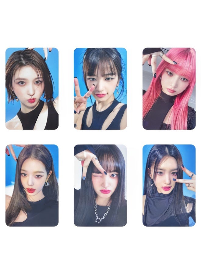 NIBEMINENT 6 Pcs Kpop IVE I’ve IVE SOUND WAVE Lomo Cards Card For Fans Collection Gifts
