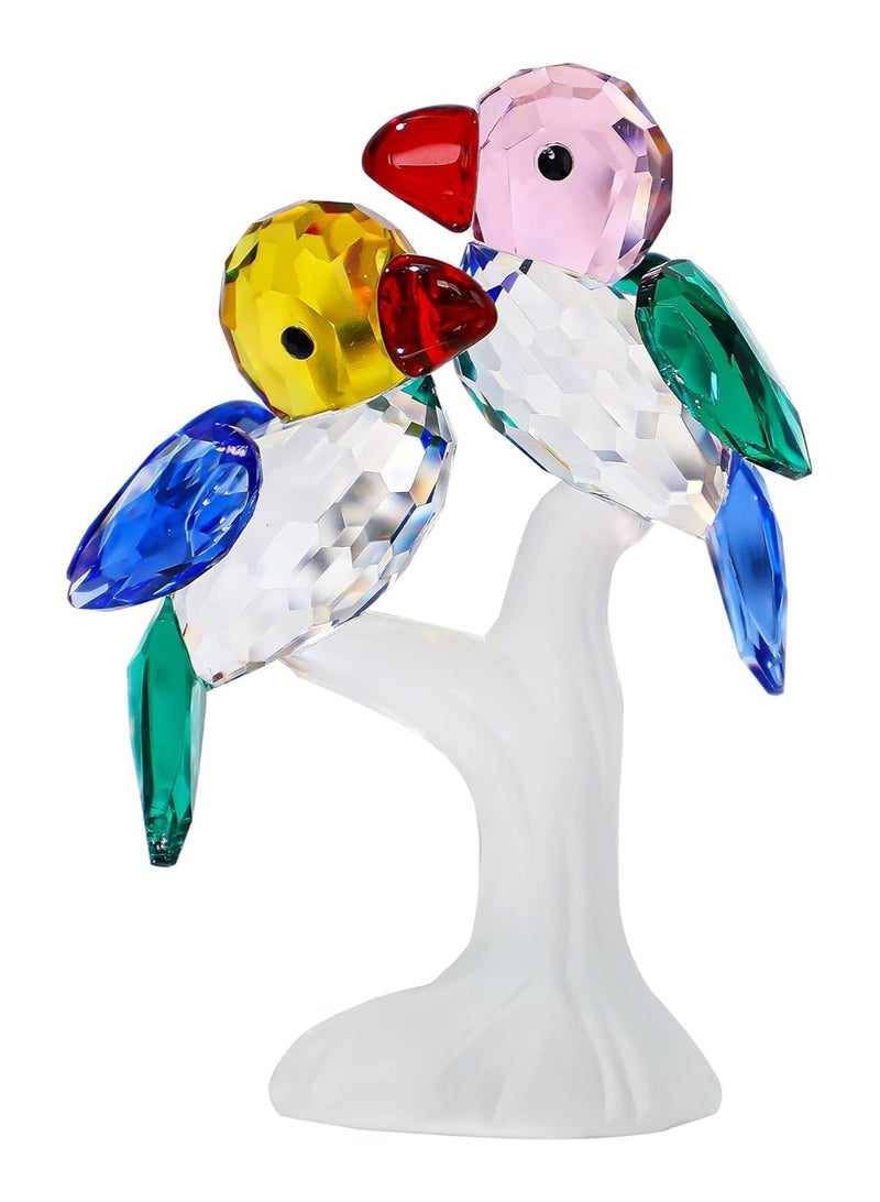 RARELY Crystal Birds Figurines Collectibles Art Glass Animal Figurine Craft Ornament Home Table Decoration Gift Boxed - Image 1
