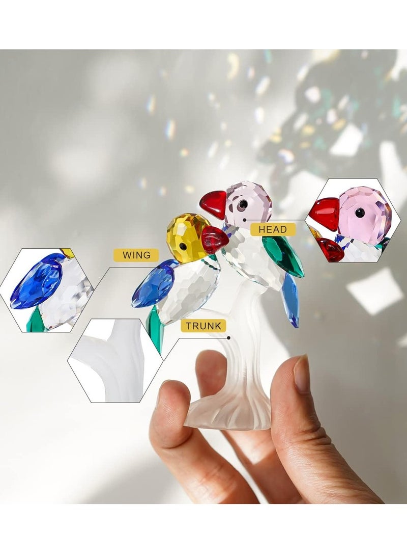 RARELY Crystal Birds Figurines Collectibles Art Glass Animal Figurine Craft Ornament Home Table Decoration Gift Boxed - Image 4