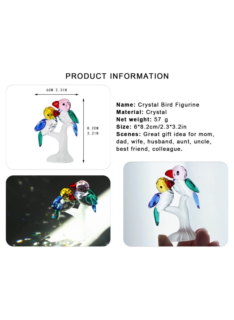 RARELY Crystal Birds Figurines Collectibles Art Glass Animal Figurine Craft Ornament Home Table Decoration Gift Boxed - Image 2