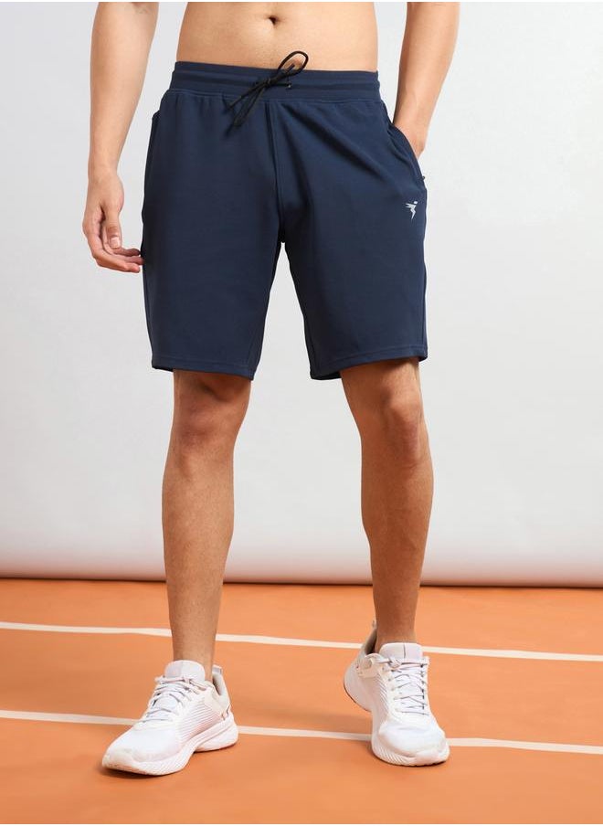 Technosport Technosport Solid Slim Fit Sports Shorts with Drawstring  - Image 3