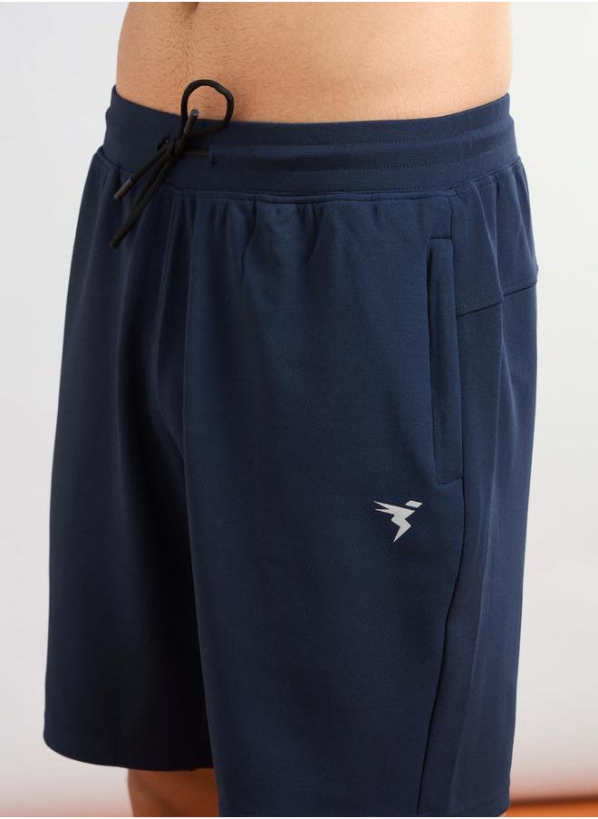 Technosport Technosport Solid Slim Fit Sports Shorts with Drawstring  - Image 4