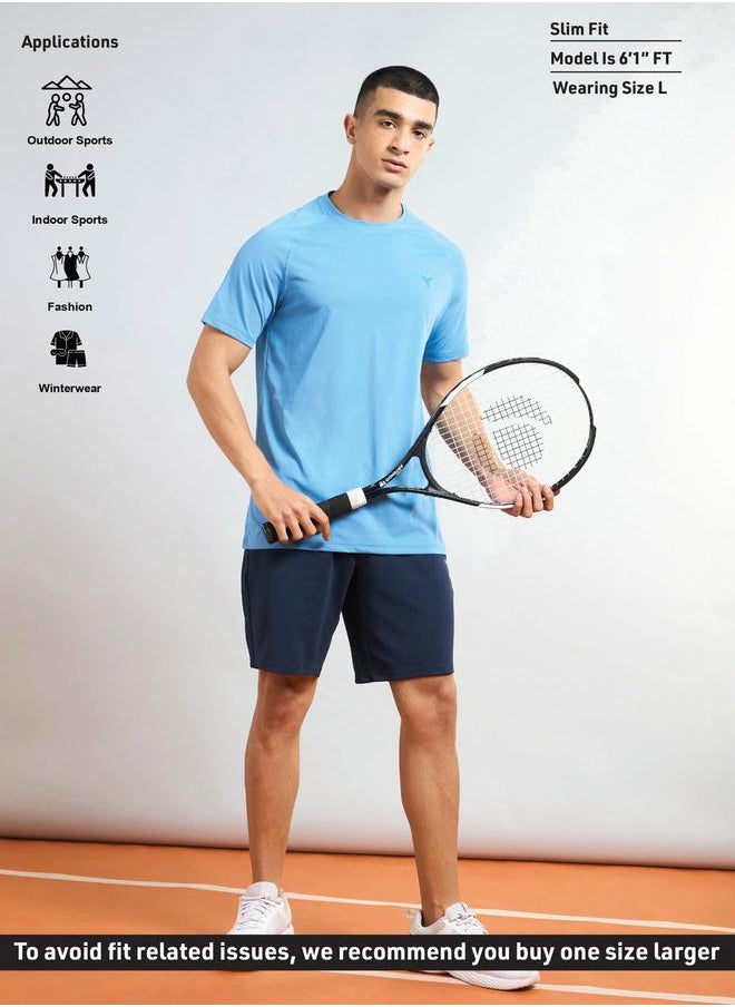 Technosport Technosport Solid Slim Fit Sports Shorts with Drawstring  - Image 5