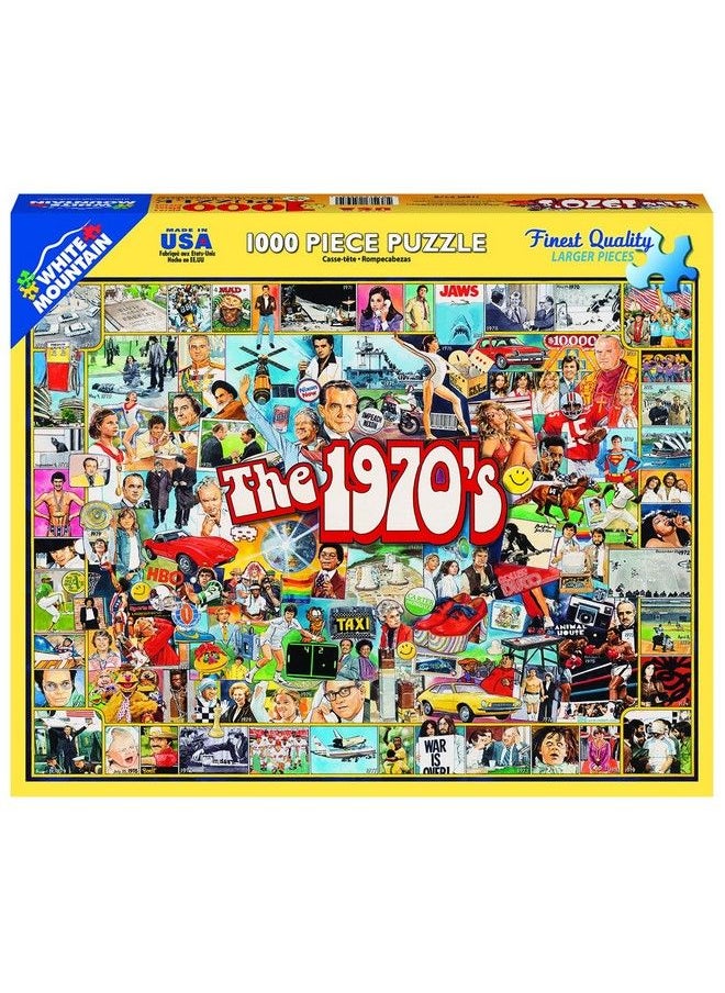 WHITE MOUNTAIN - Puzzles The Seventies 70S Themed Jigsaw Puzzle 1000 Pieces - Image 1