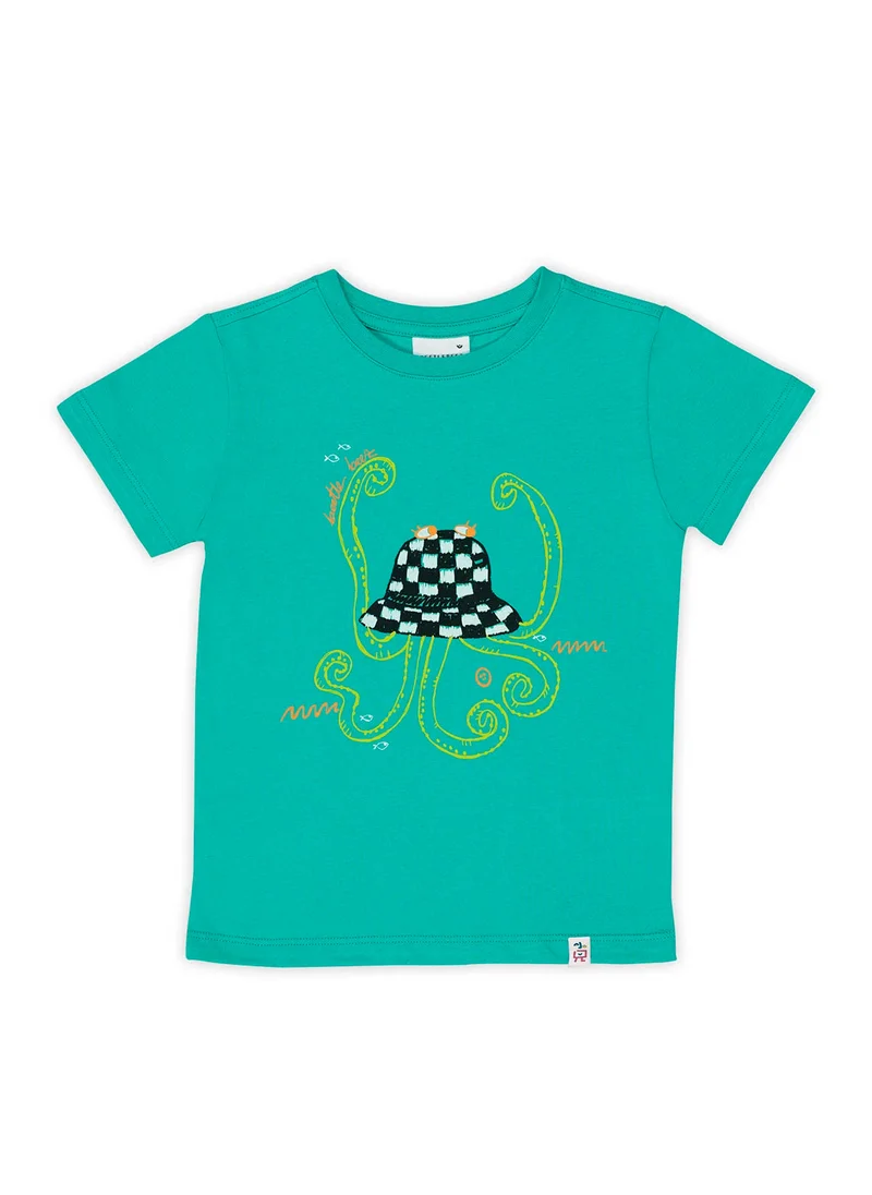 بيتليبيز Green Funky Octopus T-Shirt