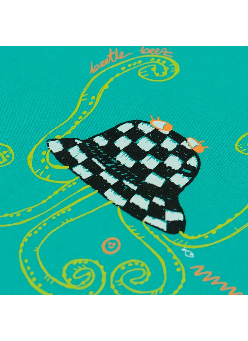 بيتليبيز Green Funky Octopus T-Shirt