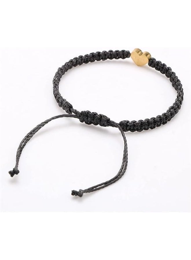 سوار الحب الأول، هدية الصداقة، سوار المنسوجة، سحر الاسم مخصص الحروف الحبل الحب يمكن تعديلها سوار الحب الذكور هدية عيد ميلاد الذكور - Image 4