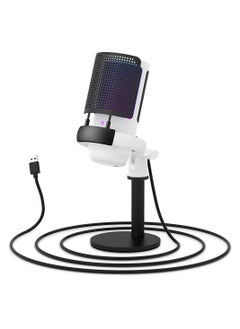 Y&D Condenser Microphone, Gaming Microphone on Mac/PS4/PS5, USB for PC with RGB, Touch Mute, Plug and Play, Gain knob & Monitoring Mic Recording, Streaming, Podcasts, YouTube, Twitch  - Image 1