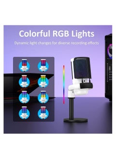 Y&D Condenser Microphone, Gaming Microphone on Mac/PS4/PS5, USB for PC with RGB, Touch Mute, Plug and Play, Gain knob & Monitoring Mic Recording, Streaming, Podcasts, YouTube, Twitch  - Image 3