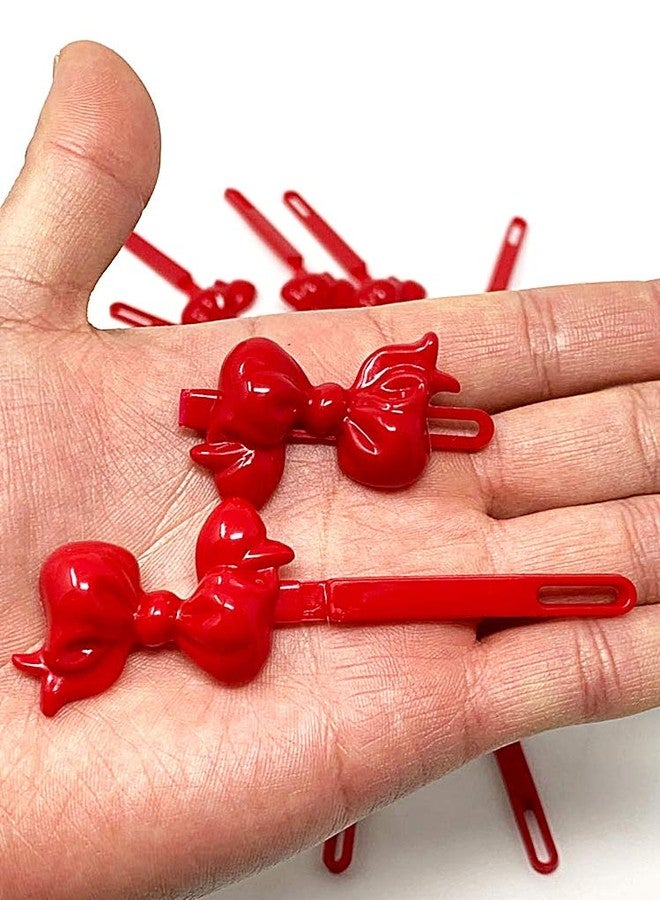 تارا مجموعة مشابك شعر تارا للبنات ذاتية المفصل من البلاستيك على شكل فيونكة، عبوة من قطعتين (BR25) - Image 4