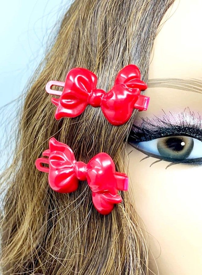 تارا مجموعة مشابك شعر تارا للبنات ذاتية المفصل من البلاستيك على شكل فيونكة، عبوة من قطعتين (BR25) - Image 5