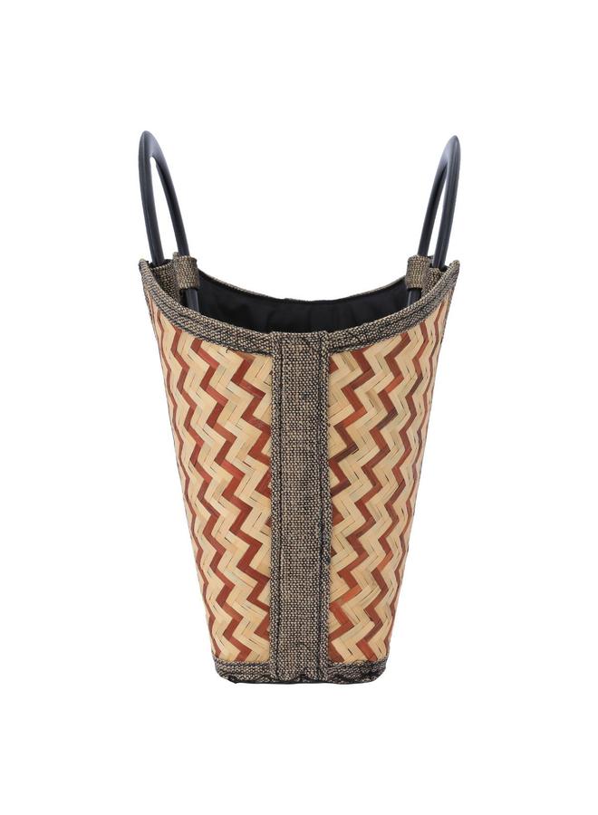 Alsaif Wicker Thermos Bag 37 X 23 Cm Multi Colored - Image 2