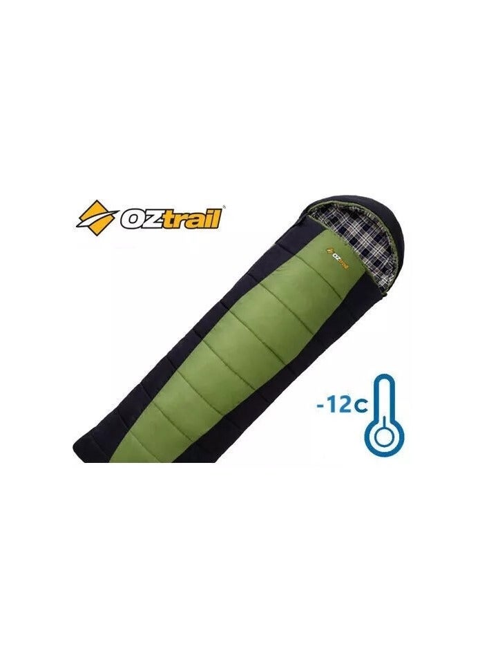OZTrail Alpine View Jumbo -12°C Sleeping Bag | Extra Large 230x90cm | Extreme Cold Weather Comfort & Durability for Camping & Outdoors  - Image 1