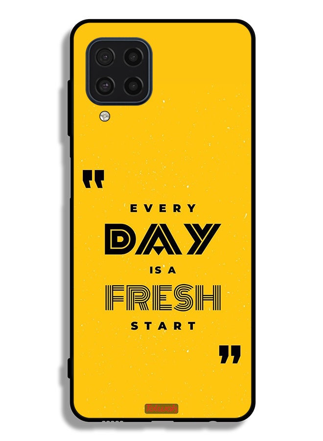 Tolwak Samsung Galaxy F22 Protective Case Cover Every Day Is A Fresh Start - Image 2