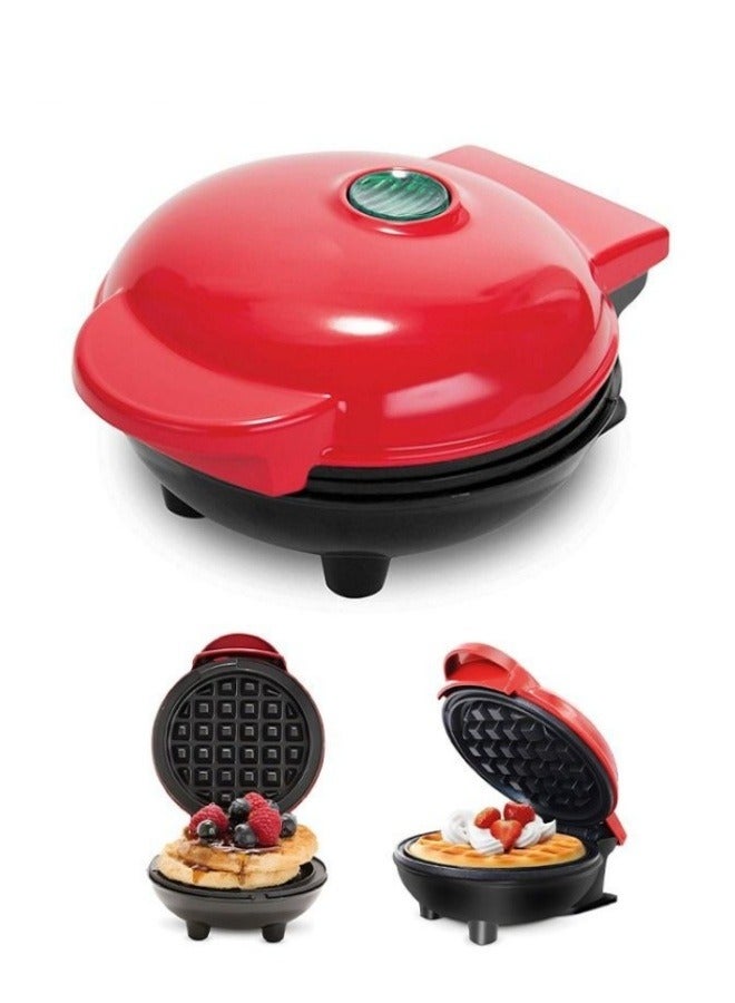 ميكسد بسكويت وافل ماكينة ، أحمر - Image 3