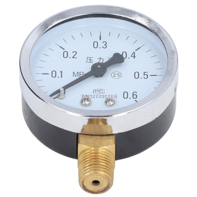 Pressure Gauge: 1/4 NPT, High Accuracy, Iron Case - Multi Purpose Pressure Gauge for Industrial Sectors, Water Hydraulic Oil Pressure Measurement - Image 1