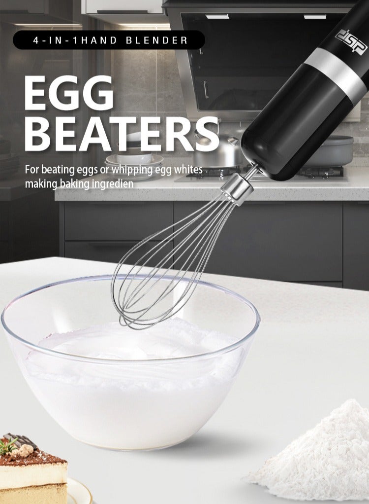 DSP Multifunctional Hand Blender, 4 IN 1 Electric Blender with Chopper, Mixer,Whisk, 700W,KM-1091,Black - Image 3