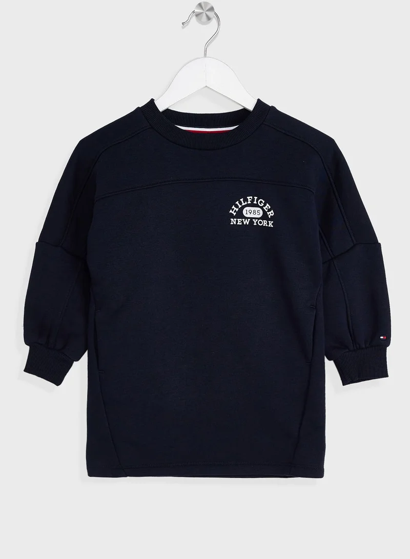 TOMMY HILFIGER Kids Varsity Sweat Dress