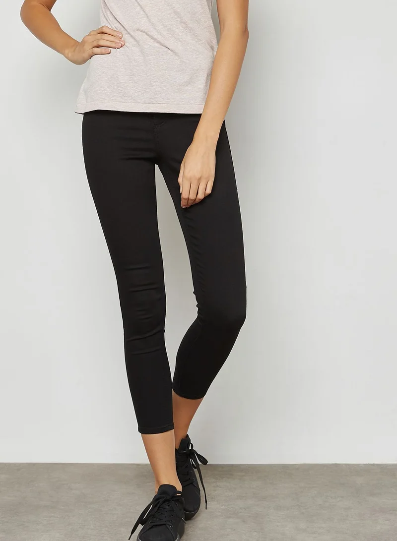 TOPSHOP Black Joni Jeans