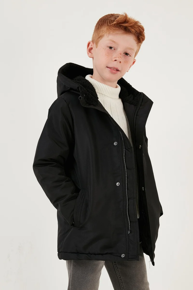 Lela Zippered Pocket Hooded Puffer Coat Boys' Coat 6492325
