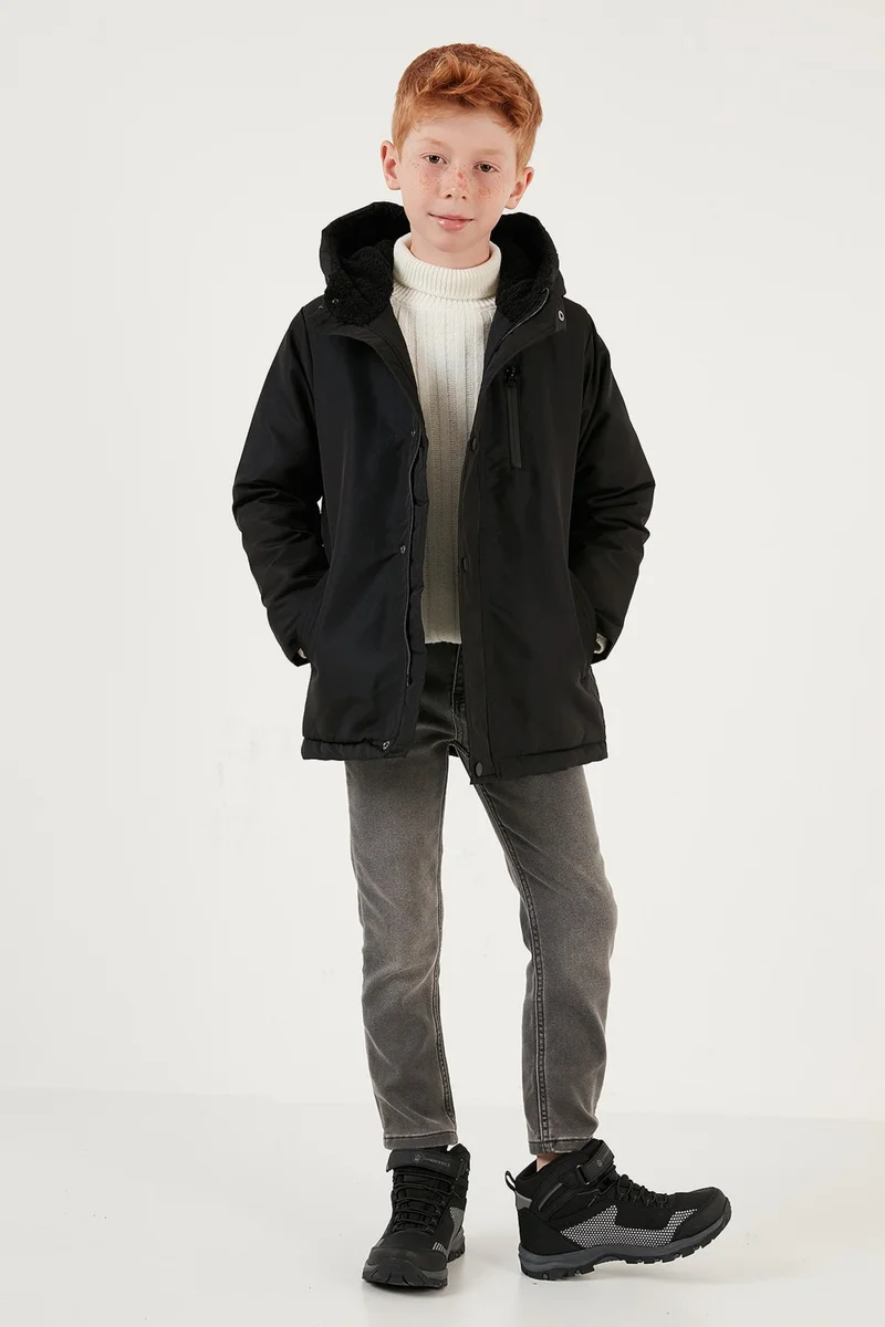Lela Zippered Pocket Hooded Puffer Coat Boys' Coat 6492325