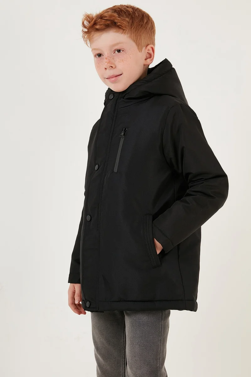 Lela Zippered Pocket Hooded Puffer Coat Boys' Coat 6492325