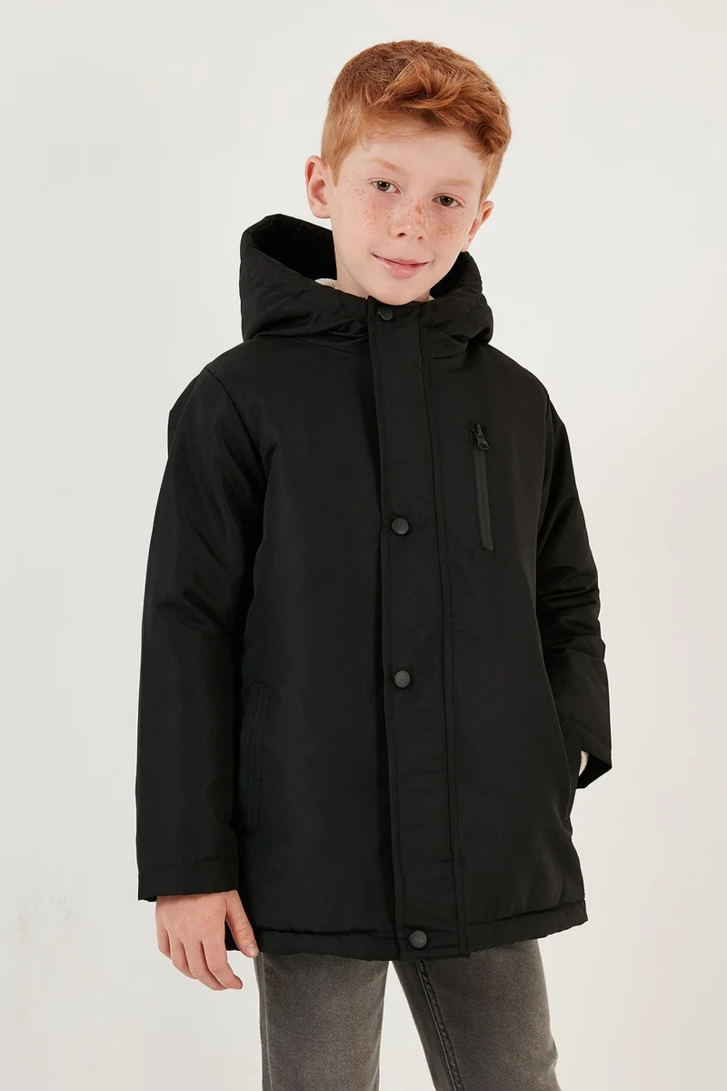 Lela Zippered Pocket Hooded Puffer Coat Boys' Coat 6492325