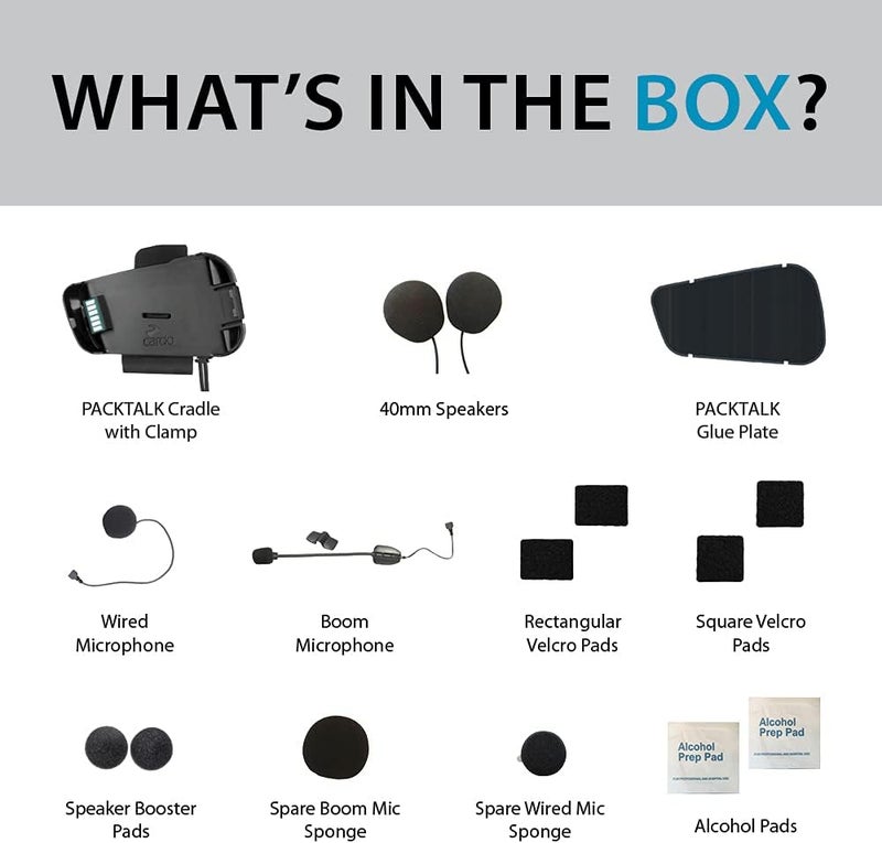 Cardo مجموعة خوذة كاردو باكتوك لاين 2" - صوت وميكروفون - Image 2