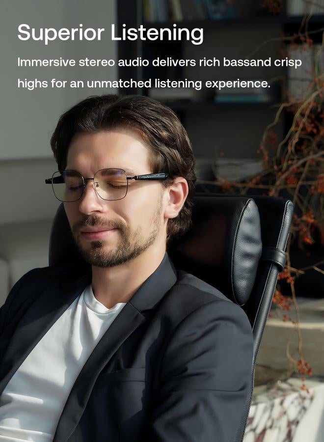 LAWAKEN AI Chat-CITY Smart Audio Glasses – AI Chat Assistant, AI Real-time Translation,AI Note-Taking, Open-Ear Design, Bluetooth 5.3  - Image 5