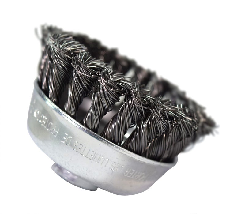 Milwaukee 48-52-5067 3-1/2" Knot Wire Cup Brush - Carbon Steel 2 Pack - Image 4