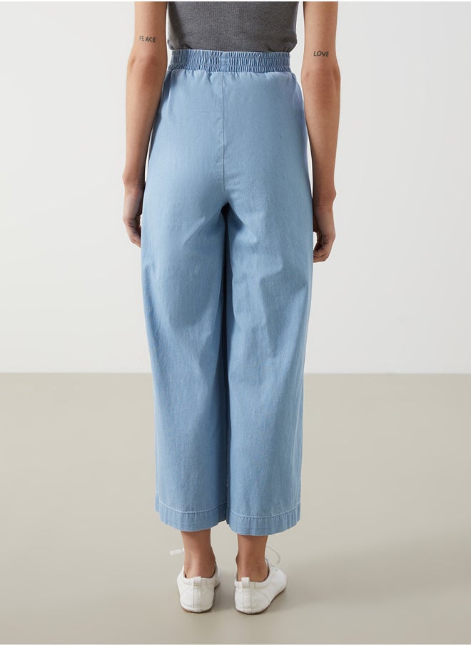 LC WAIKIKI Elastic Waist Wide Leg Women's Jeans  - Image 4