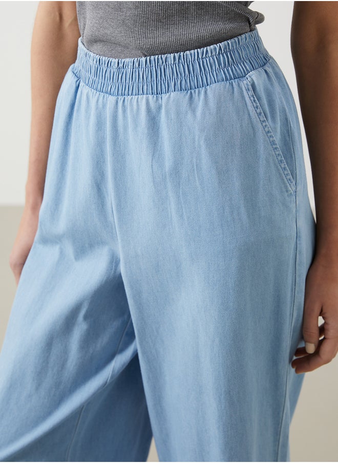 LC WAIKIKI Elastic Waist Wide Leg Women's Jeans  - Image 3
