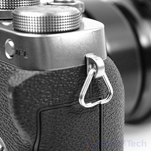 Foto&Tech 4 Pieces Lug Ring Camera Strap, Triangle Split Ring Hook, Compatible with Fujifilm Lecia Nikon Canon Sony Olympus Pentax Panasonic SLR RF Mirrorless Camera (Extra Thick) - Image 3