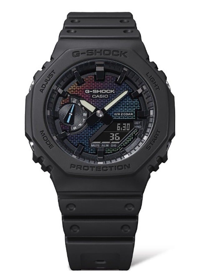 CASIO G-Shock Black Men's Watch Fashion Analog Digital Quartz Watch GA-2100 - Image 1
