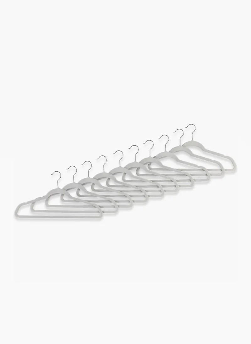 Matalan 10 Pack Velour Hangers (45cm x 24cm)